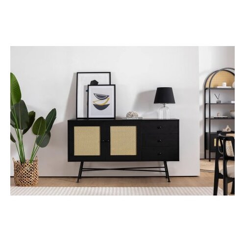 Hanah home Komoda Nala 160 160x90x40cm Crna Cene