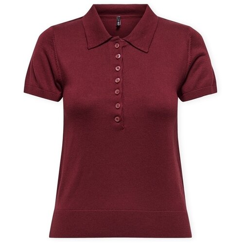 Only Polo majice kratki rokavi Polo Catherine - Cabernet Bordo Cene