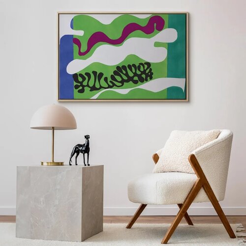  Slika - Henri Matisse &amp;ndash; Lagoon II (from Jazz) 60x40 U prirodnom drvenom okviru Slike