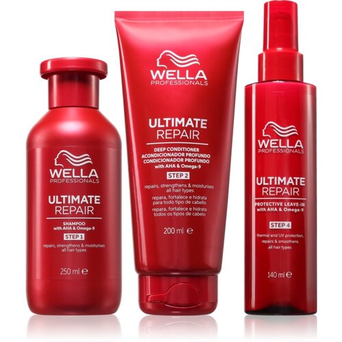 Wella Professionals Ultimate Repair Set ugodno pakiranje za po&amp;scaron;kodovane lase Slike