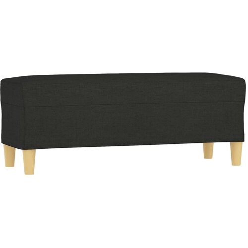  Klupa crna 100x35x41 cm od tkanine Slike