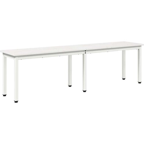  Klupa Bijelo 160 x 35 x 45 cm Čvrsto borovo drvo Slike