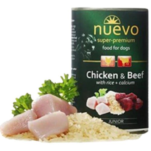 Nuevo Dog Junior Grain Free Chicken & Beef - 800 g Cene
