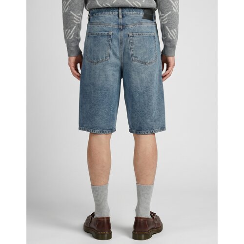 Daily Paper Kratke hlače &amp;amp; Bermuda COMPACT SHIELD EMBROIDERY DENIM SHORTS Modra Slike