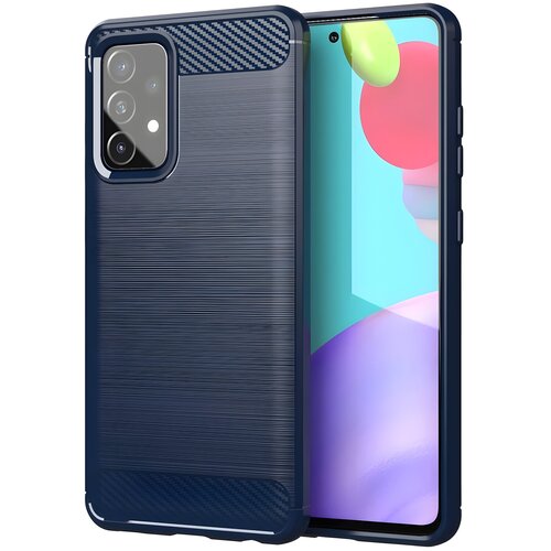 IZMAEL.eu Ohišje Carbon Shield TPU za Samsung Galaxy A52s 5G/Galaxy A52 5G/Galaxy A52 4G - Modra Cene