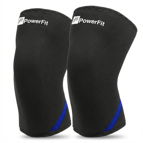 PowerFit &trade; | Premium Steznici za Kolena - Powerlifting Slivovi 7mm Cene