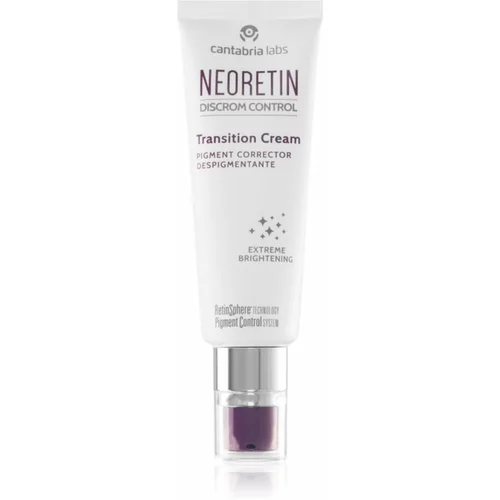 Neoretin Discrom control Transition Cream posvjetljujuća krema s regenerirajućim učinkom 50 ml