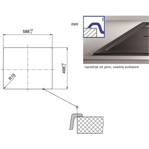 Blanco granitna sudopera crna etagon 6 600x510/220mm Slike