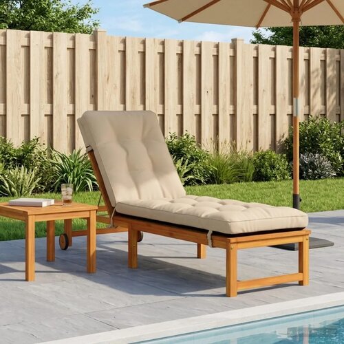  Jastučić za ležaljku VIANEN 100% poliester Krem 200 x 50 x 8 cm - Krem 200 x 50 x 8 cm Cijene