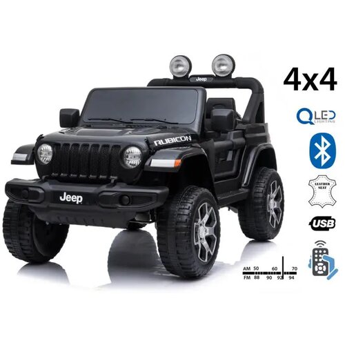 Lean Toys Otro&amp;scaron;ki avto Jeep Wrangler 4X4 črna ben Slike