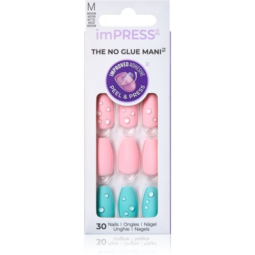 Kiss imPRESS The No Glue Mani Medium Umjetni nokti Dew Drop 30 kom Cijene