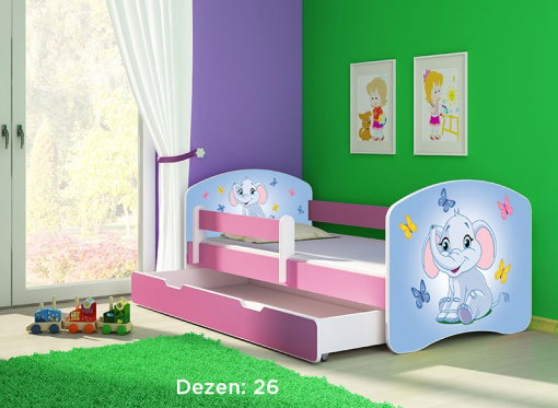 ACMA krevet za decu pink sa fiokom 180x80 2 26 Cene