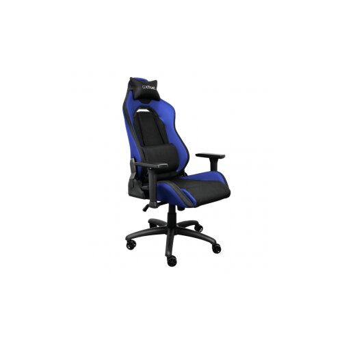 Trust GXT 714B gaming stolica RUYA, plava, udobna, podesiva ergonomska, eko materijal Slike