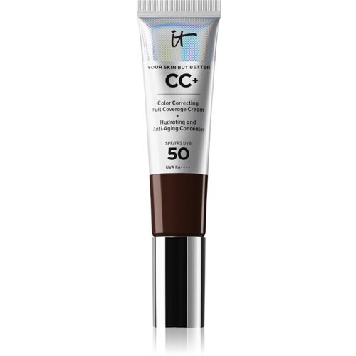 IT Cosmetics Your Skin But Better CC+ prekrivni tekoči puder SPF 50+ za ženske Deep Mocha 32 ml Cene
