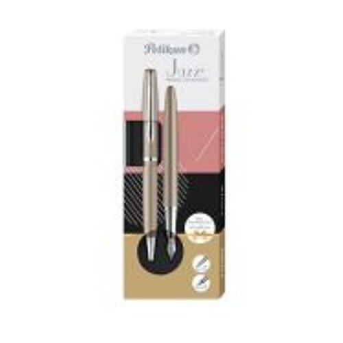 Pelikan Pisaća garnitura Jazz Noble Elegance, sivo smeđa, u poklon kutiji Slike