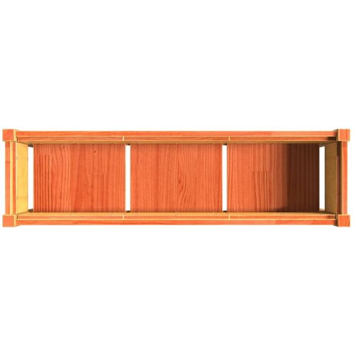  Vrtna sadilica s nogama vo&amp;scaron;tano smeđa 110x31x70 cm od borovine Slike