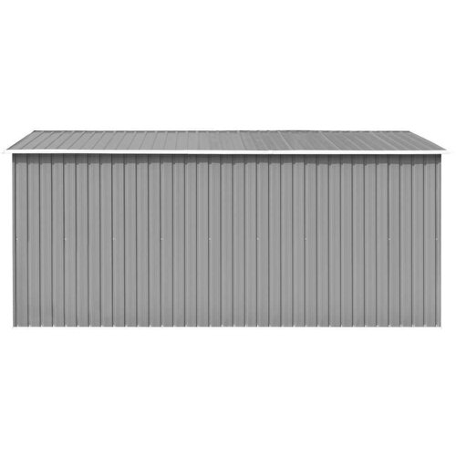  Vrtno spremi&amp;scaron;te 257 x 392 x 181 cm metalno sivo Slike