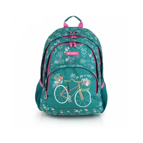 RANAC školski ergonomski 32x44x18 cm 21l-0,56 kg Fiori Gabol zelena Cene