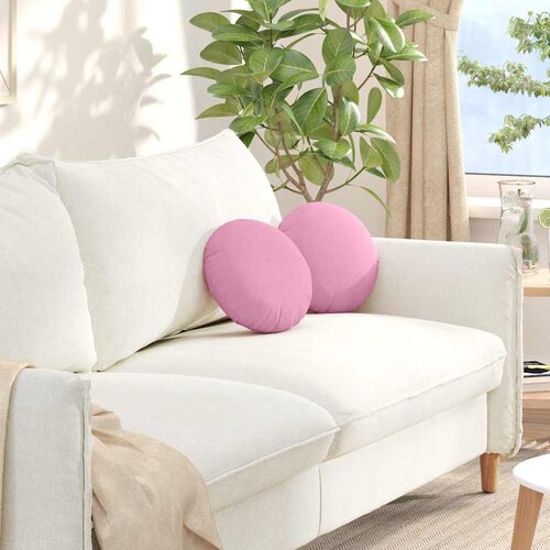  Jastučići za sjedenje 2 pcs Ružičasta &Oslash;30 x 13 cm tkanina Cijene