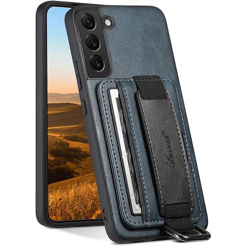 INORCO SUTENI H13 hrbtna torbica za Samsung Galaxy S22+ 5G Držalo za kartice, usnjeno prevleko za PC+TPU telefon, stojalo za telefon s trakom za roko, (22035391) Slike