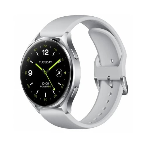 Xiaomi Watch S2 Silver Case with Gray TPU Strap Slike
