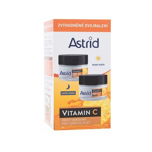 Astrid Vitamin C Duo Set darovni set dnevna krema za lice Vitamin C Day Cream 50 ml + noćna krema za lice Vitamin C Night Cream 50 ml ml za žene
