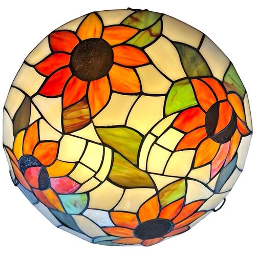 Brilagi tiffany vitražna plafonska lampa suncokret 2xE27/60W/230V prečnik 40 cm Cene