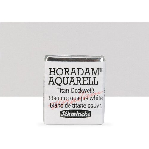 Akvarel boje Schmincke Horadam pola posudice | 101 Titanium Opaque White Slike