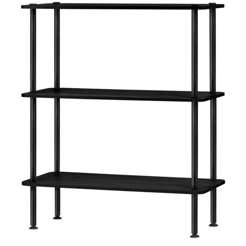 noo.ma Crni regal u dekoru hrasta 80x90,5x35 cm Teidi &ndash; Cijene