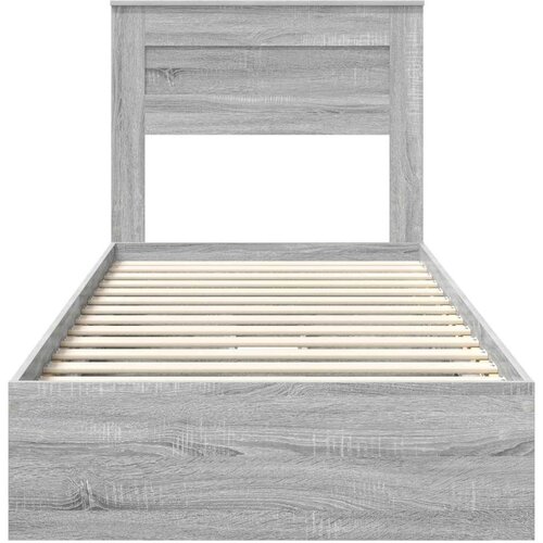  Okvir za krevet s ladicama Siva Sonoma 100 x 200 cm Slike
