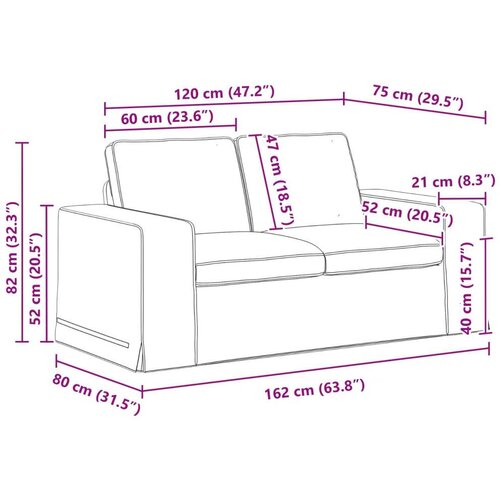 SOFA 2 pcs Tamnozelena Metal Slike