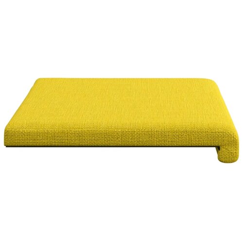  Jastučić za klupu Tkanina Svijetlo žuta Dubina 35 cm - Svjetložuta 60 x 38 x 6 5 cm Slike