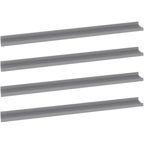 Maison Chic 4 kosi Stenske Police - Viseče police sive 100x9x3 cm, (21793341) Slike