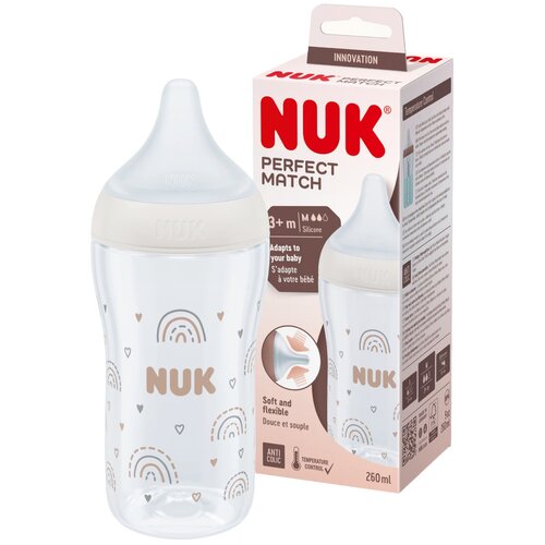 Nuk plastična bočica Perfect Match 260ml, 3+m multicolor Cijene