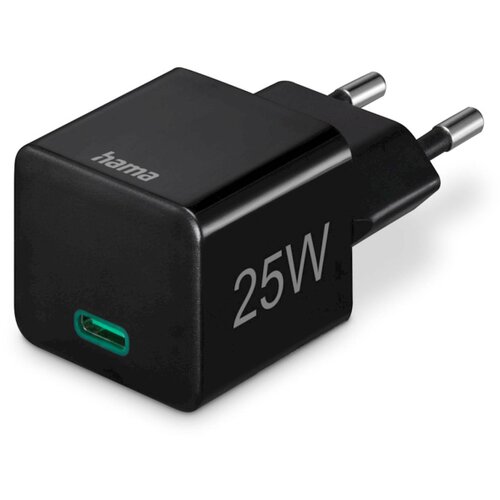 Hama PUNJAČ GLAVA, PD/QC, USB-C, 25W, crni Slike