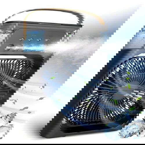  Namizni ventilator/ mini vlažilec RGB osvetlitev Cene