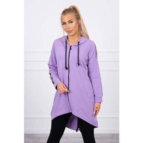 Kesi Sweatshirt with back zip dark purple Slike