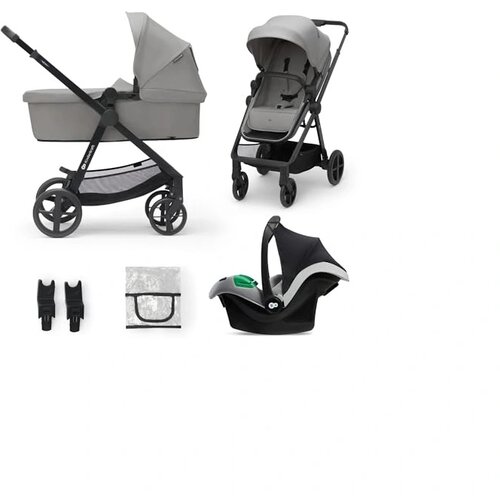 Kinderkraft kolica za bebe NEWLY SET 3U1 MOONLIGHT GREY Slike