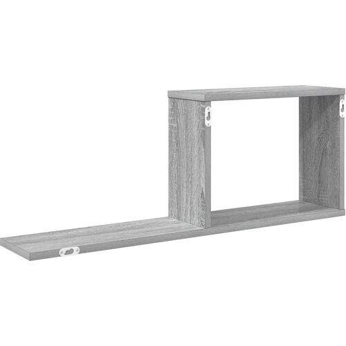  Plutajuće police 2 kom. Siva Sonoma 80 x 15 x 30 cm - Siva Sonoma 2 Slike