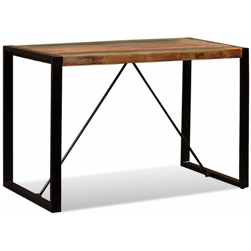  Blagovaonski stol od masivnog obnovljenog drva 120 cm - Crna 120 x 60 x 76 cm 1 masivno obnovljeno drvo Slike