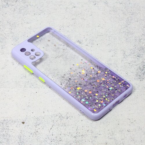 maska frame glitter za samsung A715F galaxy A71 ljubicasta Slike