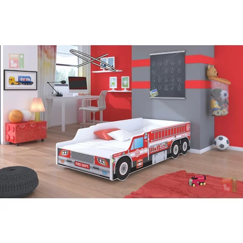 ADRK Furniture Otroška postelja Fire Truck - 80x160 cm