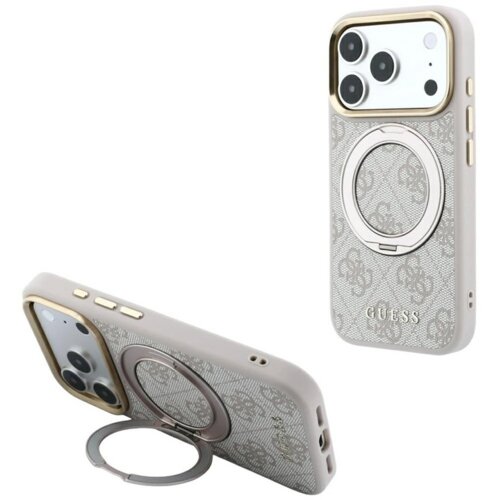 SAS CG MOBILE Maska Guess Ring Stand 360 4G Classic Logo MagSafe za iPhone 17 Pro/ 18 Pro roze Cene