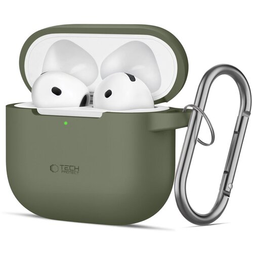 TECH-PROTECT SILIKONSKI KAVELJ ZA OVITEK APPLE AIRPODS 4 GREEN, (22006325) Slike