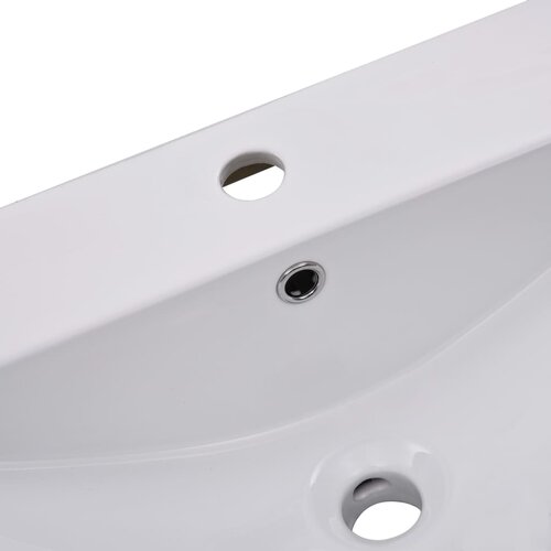  Ugradbeni umivaonik 101 x 39,5 x 18,5 cm keramički bijeli Slike