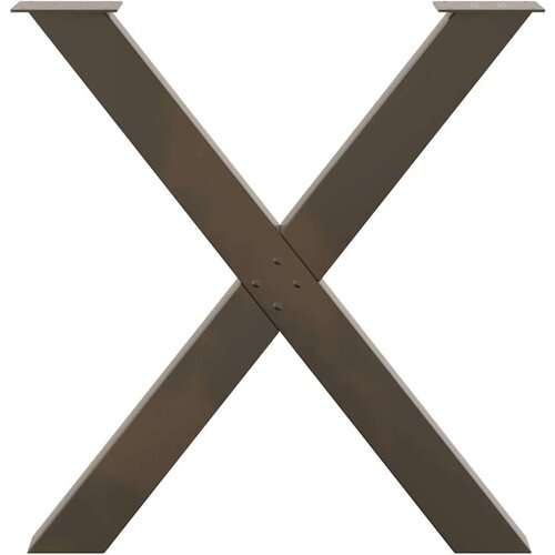 VidaXL Noge za blagovaonski stol X-oblika 2 kom 70x(72-73) cm čelik Slike