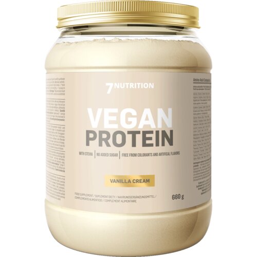 7NUTRITION Vegan Protein 660 g &ndash; Biljni protein od gra&scaron;ka i suncokreta Cene