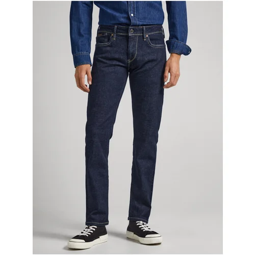 PepeJeans Dark Blue Mens Slim Fit Jeans Jeans Hatch - Men