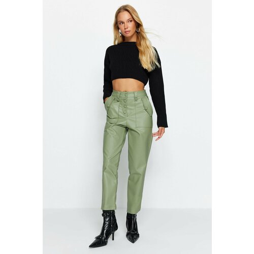 Trendyol Pants - Khaki - Slim Cene