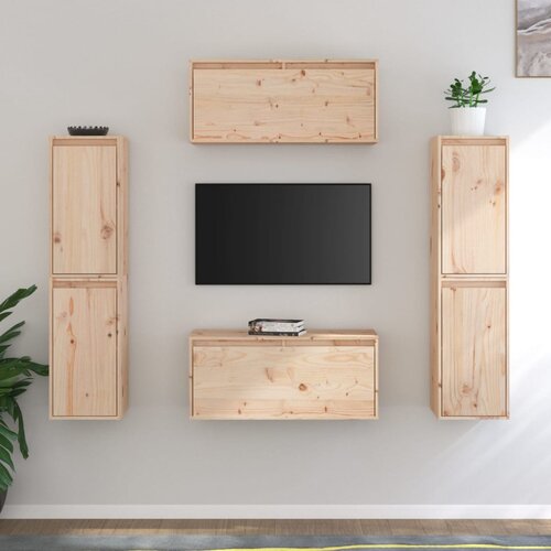 Furnova TV omarica 6 kosov trdna borovina, (21923991) Slike